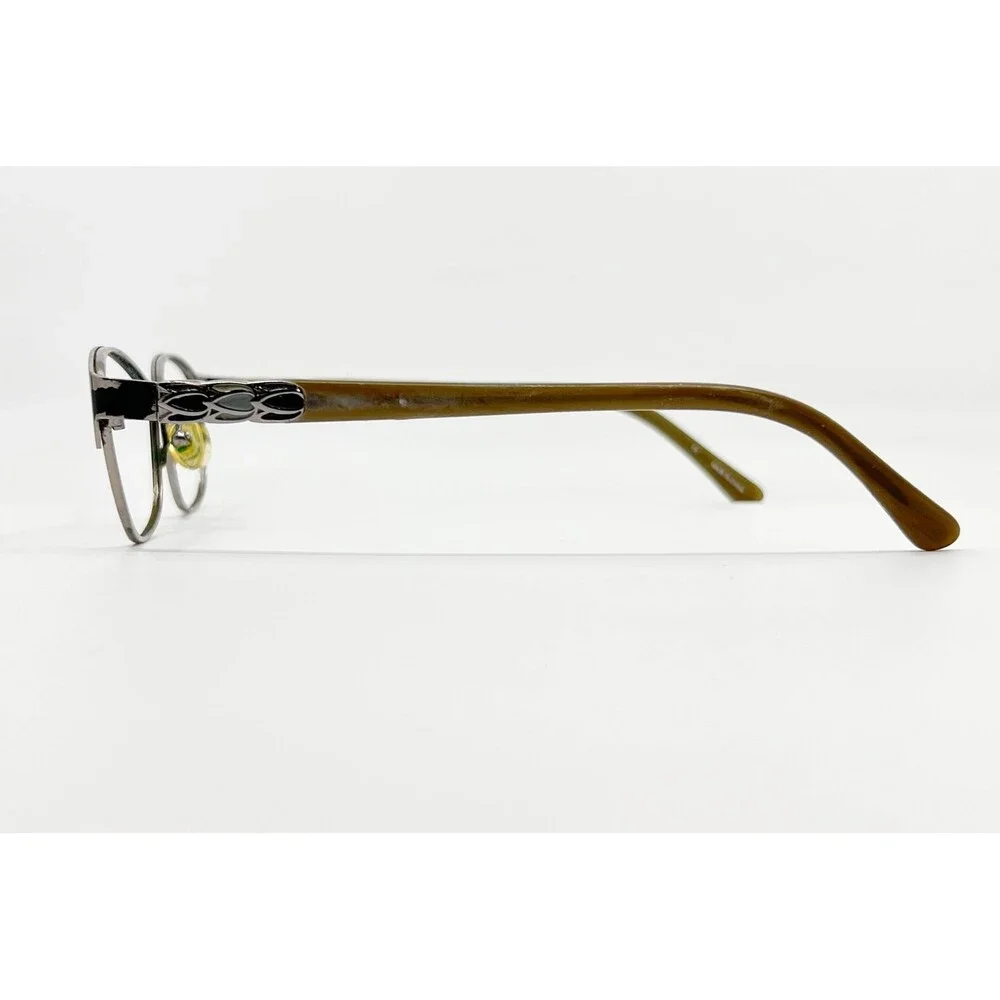 Karen Kane Eyeglasses Womens Black Moonflower Metal Frame 49-15-135 Petites